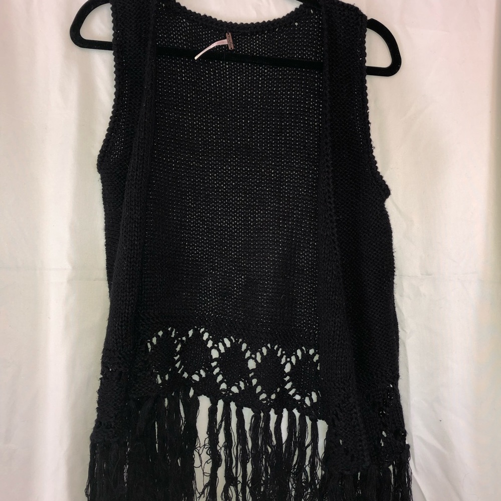 Black sweater vest